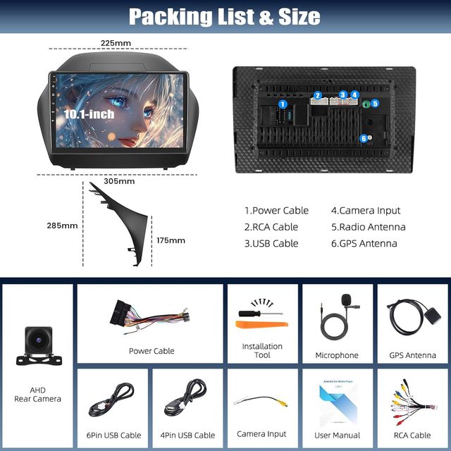 Autorradio Android 13 Hyundai IX35 10.1". Nueva.