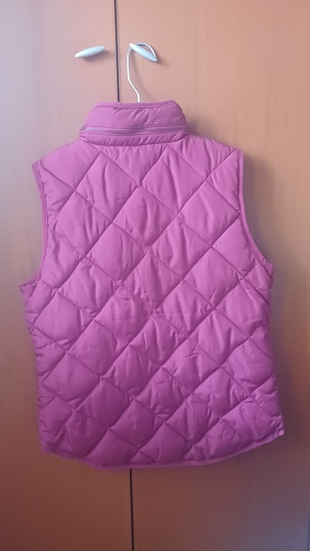 Chaleco acolchado fucsia