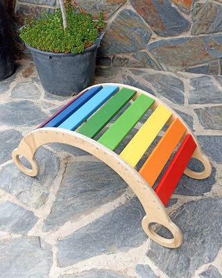 Arcoiris infantil madera
