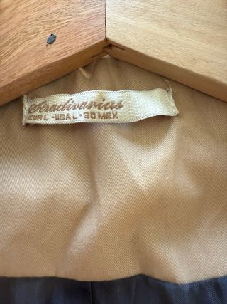 Gabardina beige Stradivarius L