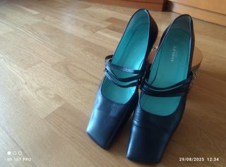 Zapatos Audley negros - tacón bajo