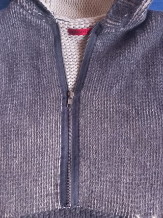 Chaleco gris Springfield con capucha