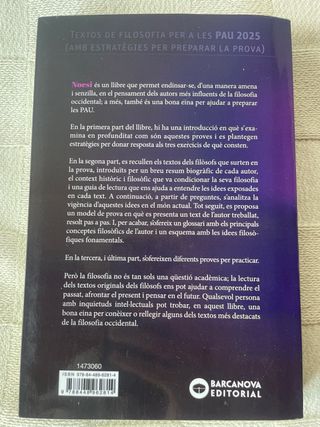 Noesi. Textos de filosofia per a les PAU 2025