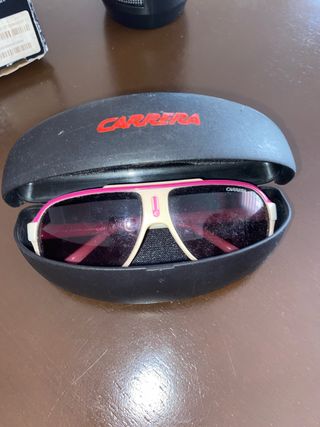 Gafas Carrera beige y rosa