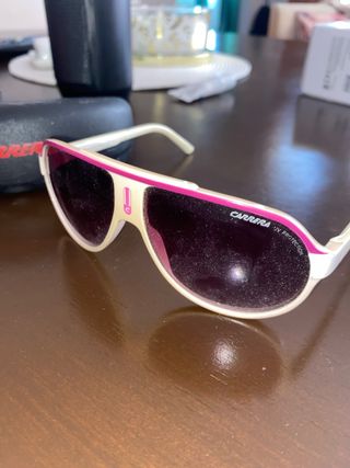 Gafas Carrera beige y rosa