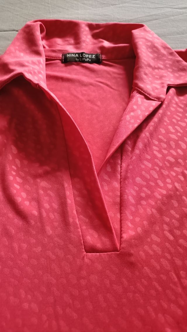 Blusa rosa fucsia Nina López - Talla L