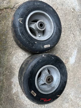 ruedas con llanta para kart, eje de 17mm