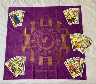 Mantel Tarot Karma + 22 cartas. Arcanos mayores