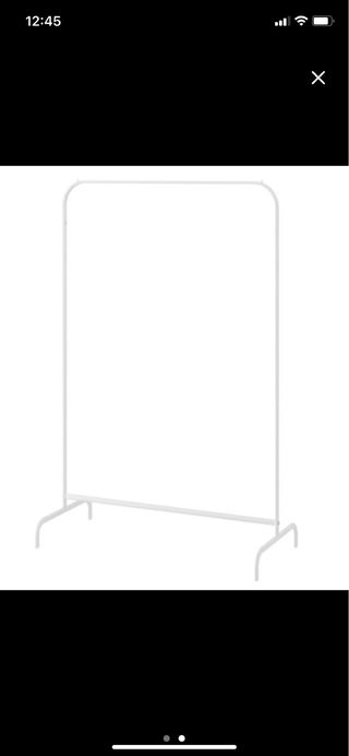 Perchero blanco Ikea - metal