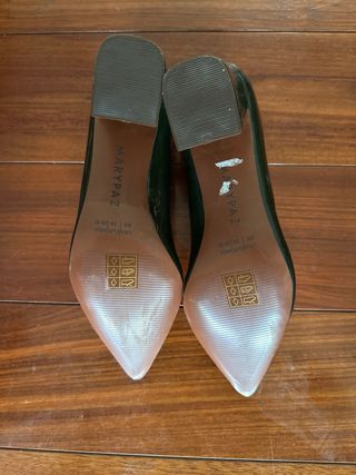 MARYPAZ Tacón Bajo Verde 39
