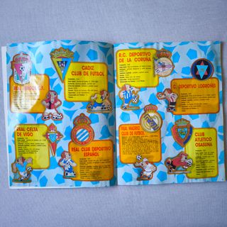 Álbum cromos Panini Estrellas de la Liga 92-93