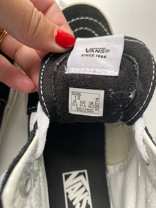 Vans Sk8-Hi: Zapatillas niña, talla 31,5