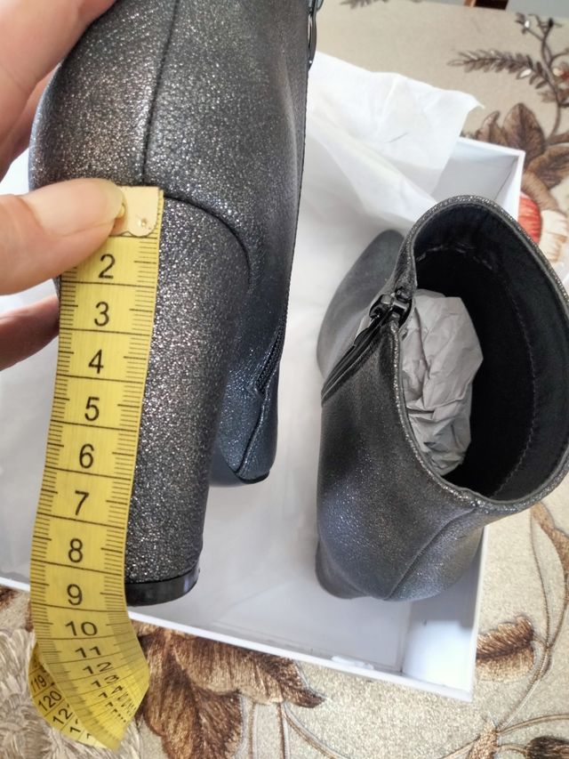 Stivaletti donna argento 38