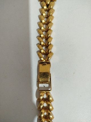 Pulsera reloj bañada en oro 