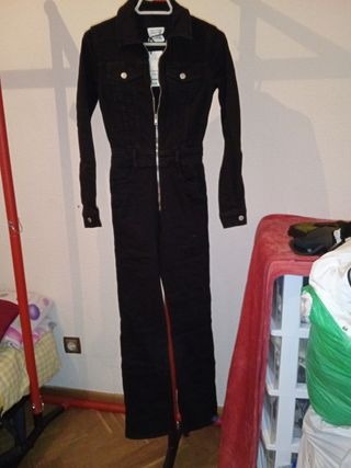 Mono denim Mango negro