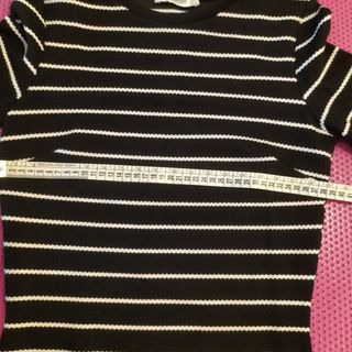 Vestito Mango a righe bianco e nero
