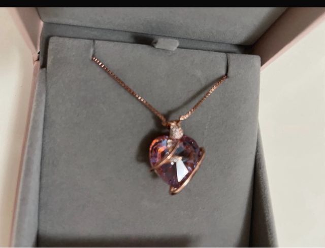 Collana cuore LEKANI oro rosa