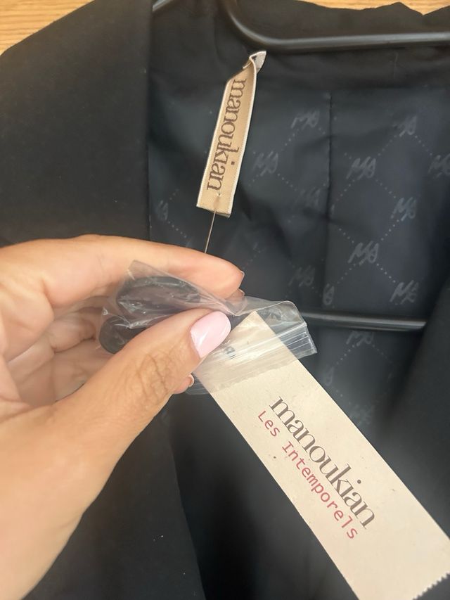 Blazer negro Alain Manoukian talla L nuevo