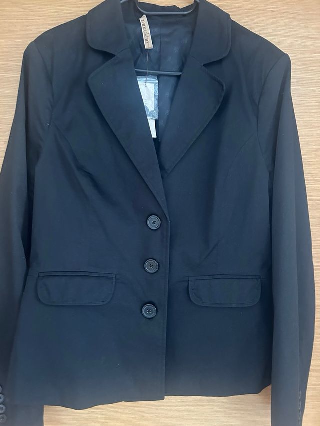 Blazer negro Alain Manoukian talla L nuevo