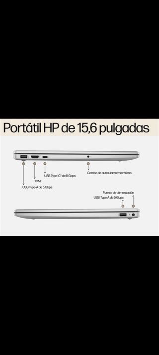 Portátil HP 15-fc0047ns Plata