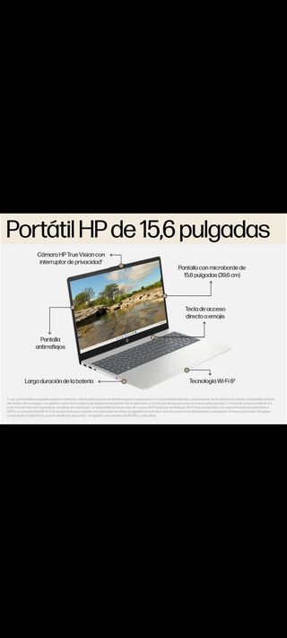 Portátil HP 15-fc0047ns Plata