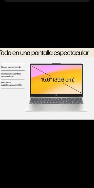 Portátil HP 15-fc0047ns Plata