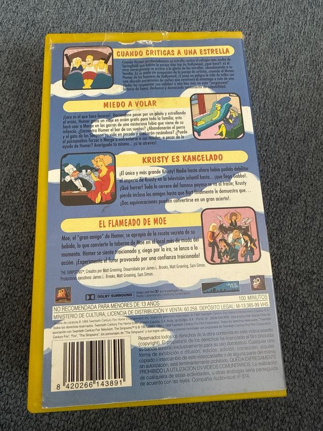 VHS Los Simpson van a Hollywood