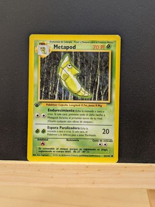 Metapod 1ª Edición - Carta Pokémon 54/102