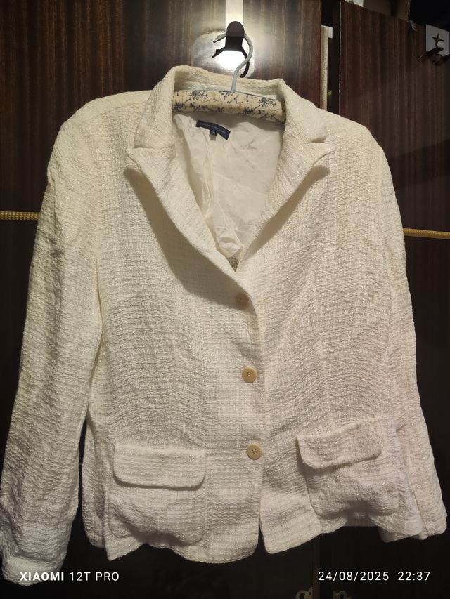 Chaqueta blanca vestir