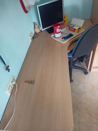 Escritorio madera - beige