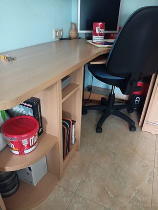 Escritorio madera - beige