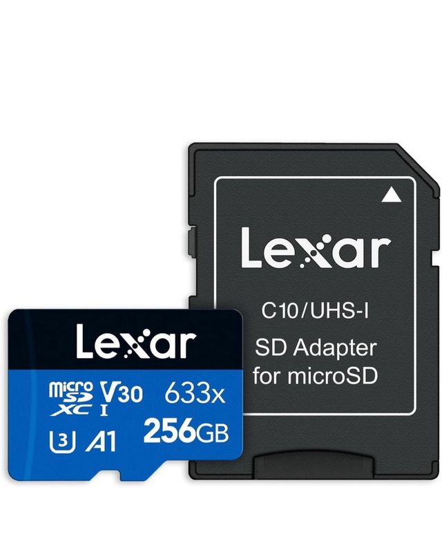 MicroSD Lexar 256GB 633x - Adaptador SD