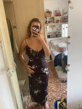 Vestido floral marrón - NUEVO