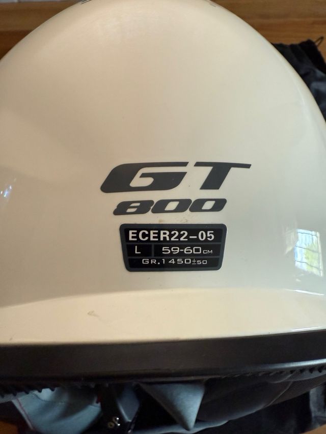 Casco da moto Aston GT800 bianco