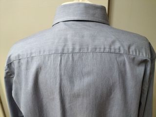 Camicia Uomo Grigio Blu a Righe