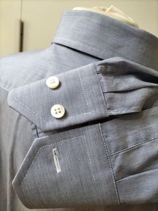 Camicia Uomo Grigio Blu a Righe