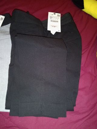 Pantalones Zara XS - Negro y Gris