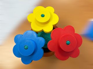 Maceta Flores LEGO 3D