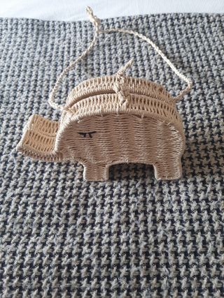 Bolso elefante niño - mimbre