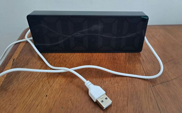 Orologio sveglia digitale LED blu - nuovo