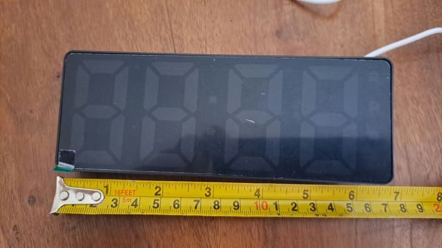 Orologio sveglia digitale LED blu - nuovo