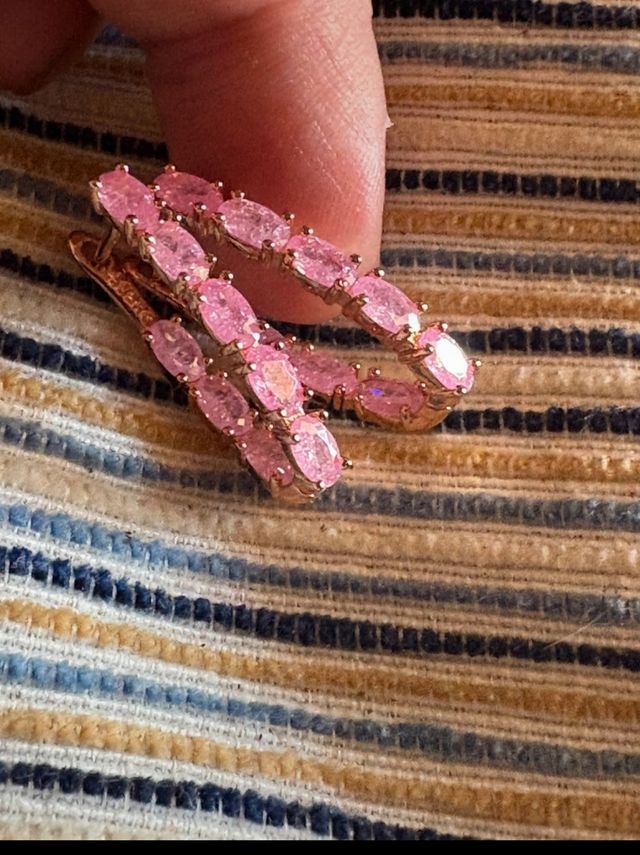 Pendientes Oro Laminado 585 Rosa