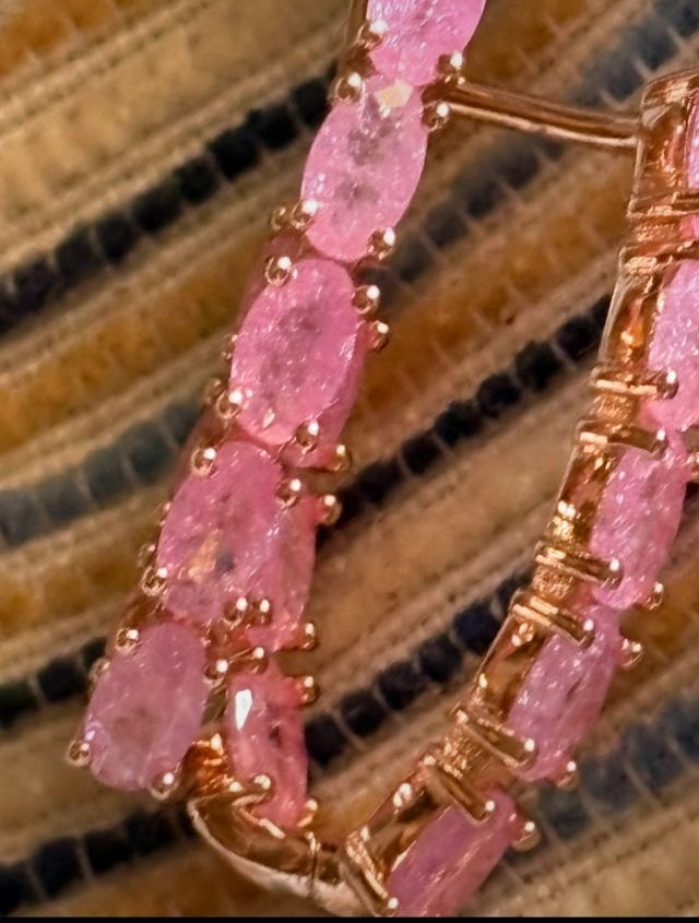 Pendientes Oro Laminado 585 Rosa