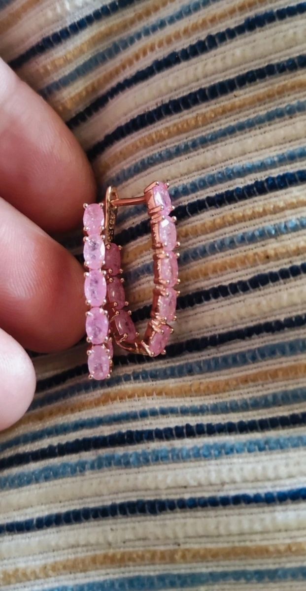 Pendientes Oro Laminado 585 Rosa