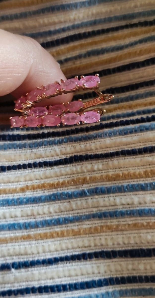 Pendientes Oro Laminado 585 Rosa