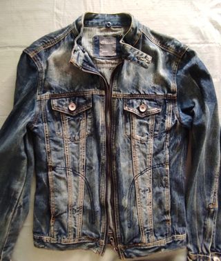 Chaqueta vaquera M - Azul desgastada