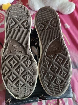 Converse negras plataforma