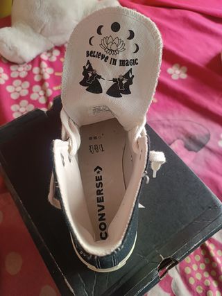 Converse negras plataforma