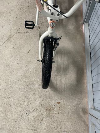 BMX blanca usada