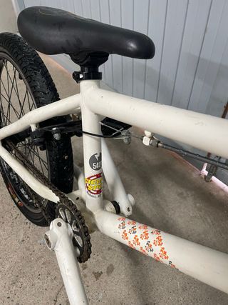 BMX blanca usada